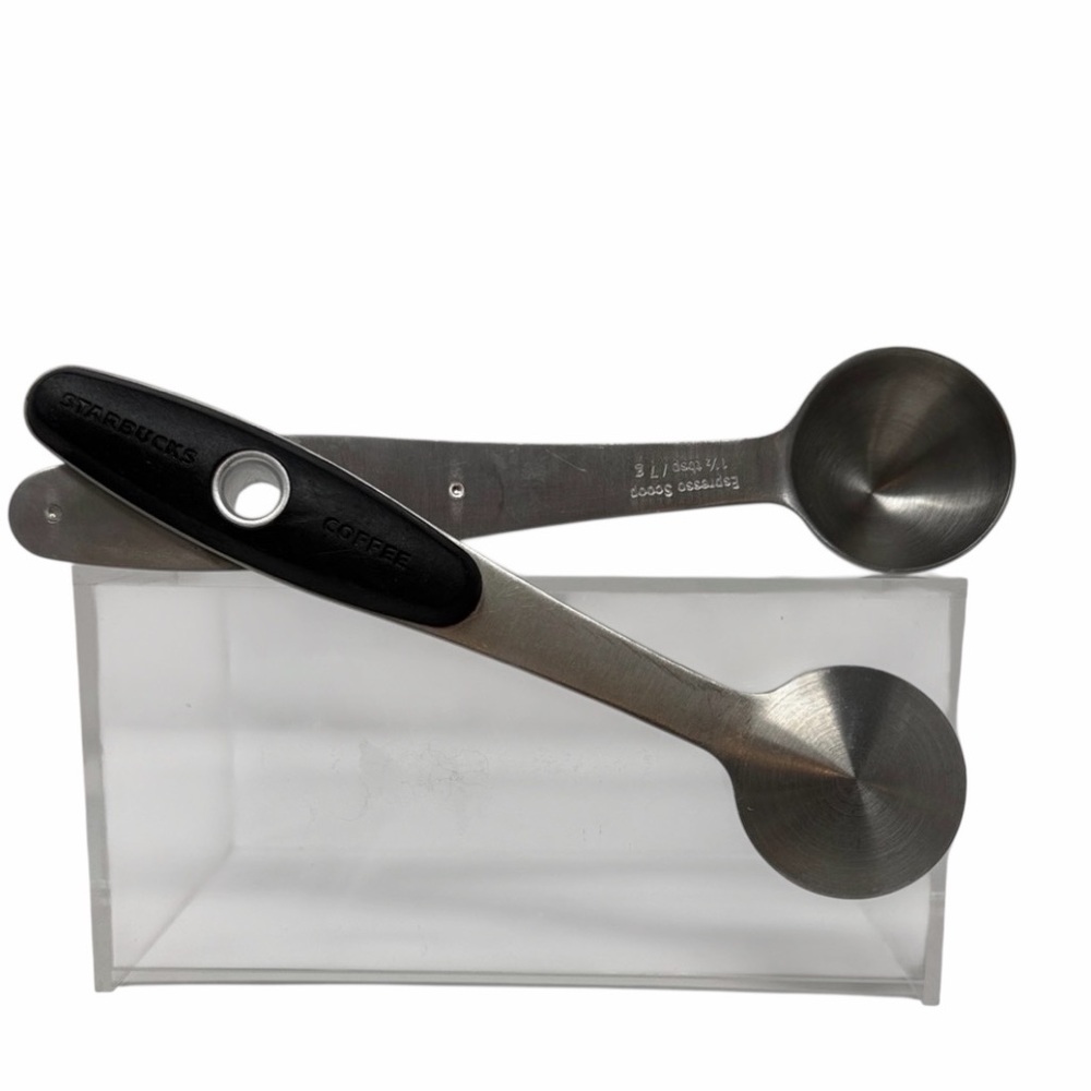 Starbucks Silver and Black Coffee Espresso Scoop